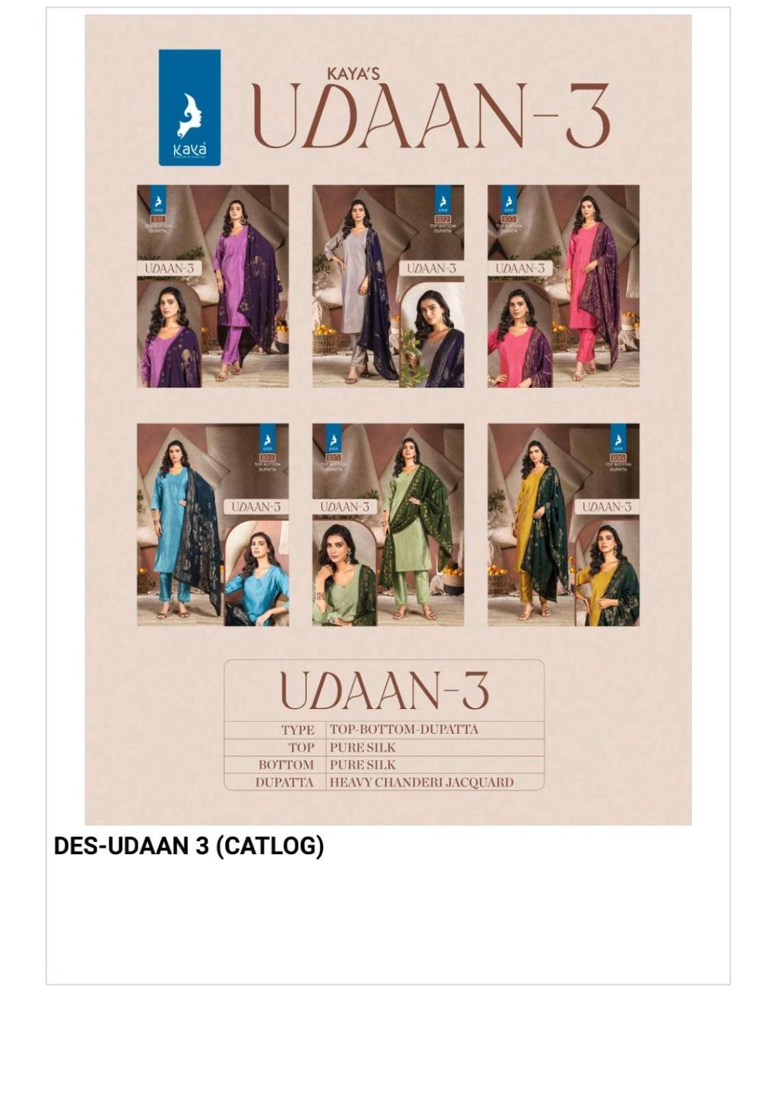 kaya presents udaan vol-3 fancy readymade kurtis catalog wholesaler and exporter 