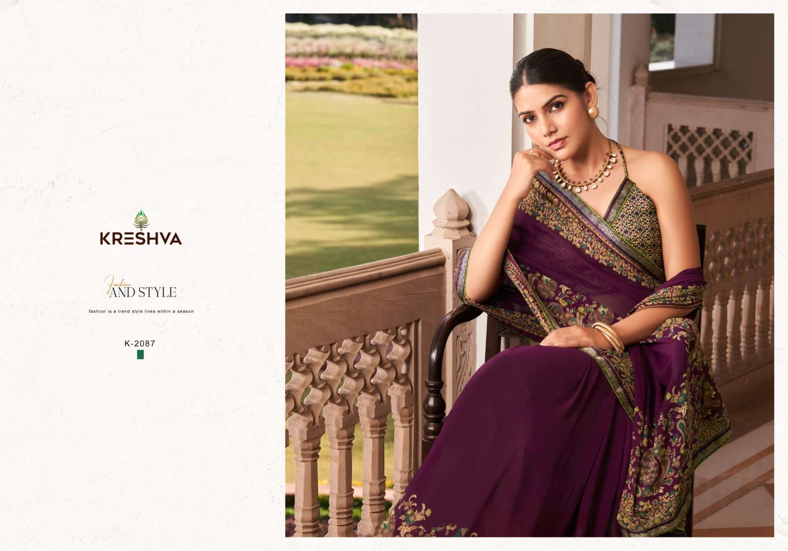 Kreshva Presents Dastur Georgette Shop Trendy Sarees Catalog Wholesaler And Exporter In Surat