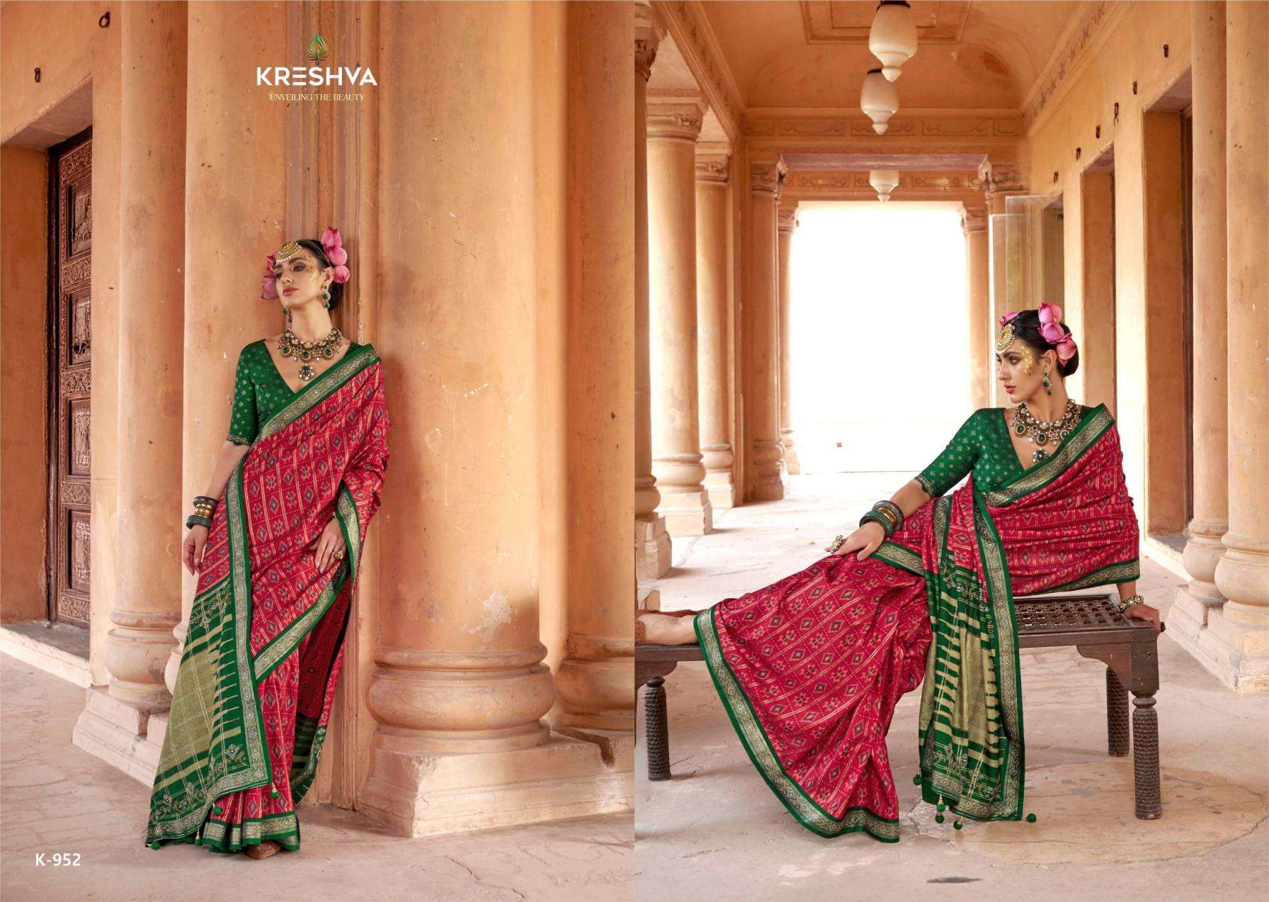 KRESHVA PRESENTS SUNDARVAN SILK GORGEOUS LOOK SAREES CATALOG WHOLESALER AND EXPORTER 