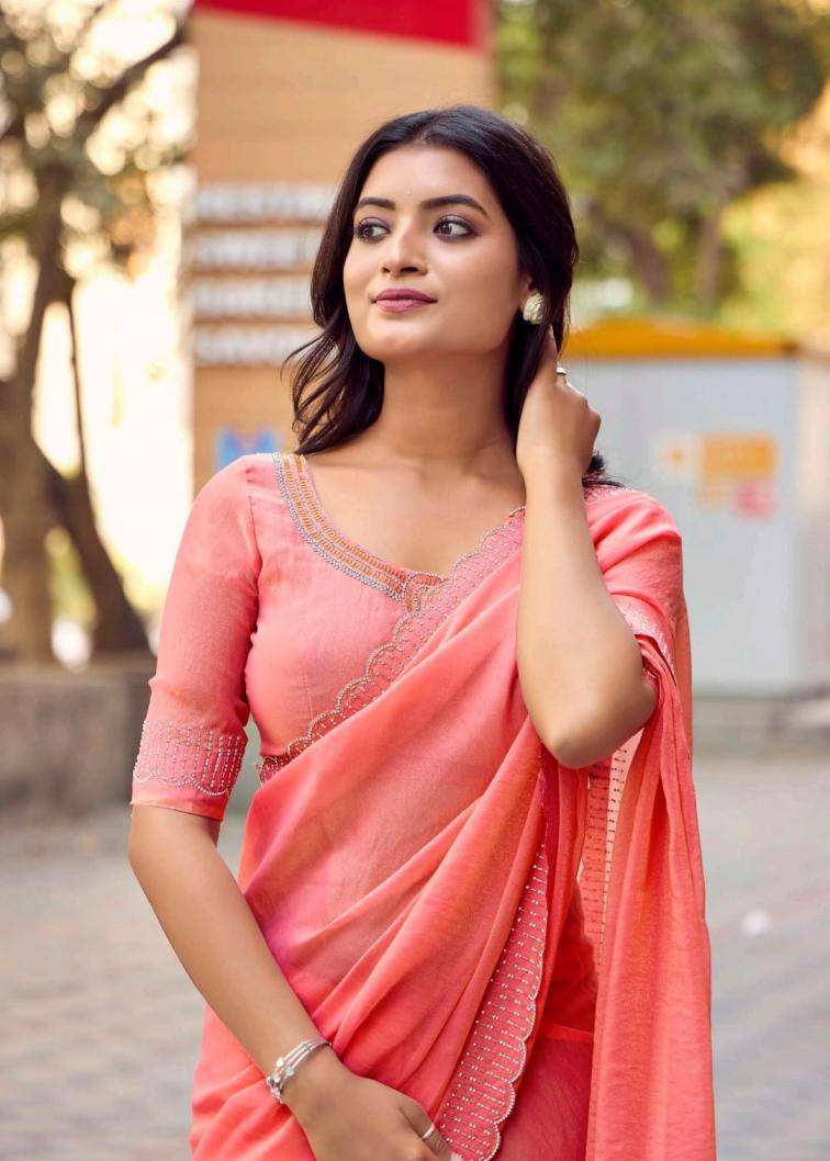 LT FABRICS PRESENTS SILVER STONE VOL-18 NYLON XCATONIC SATIN FASHIONABLE SAREES CATALOG WHOLESALER AND EXPORTER IN SURAT 