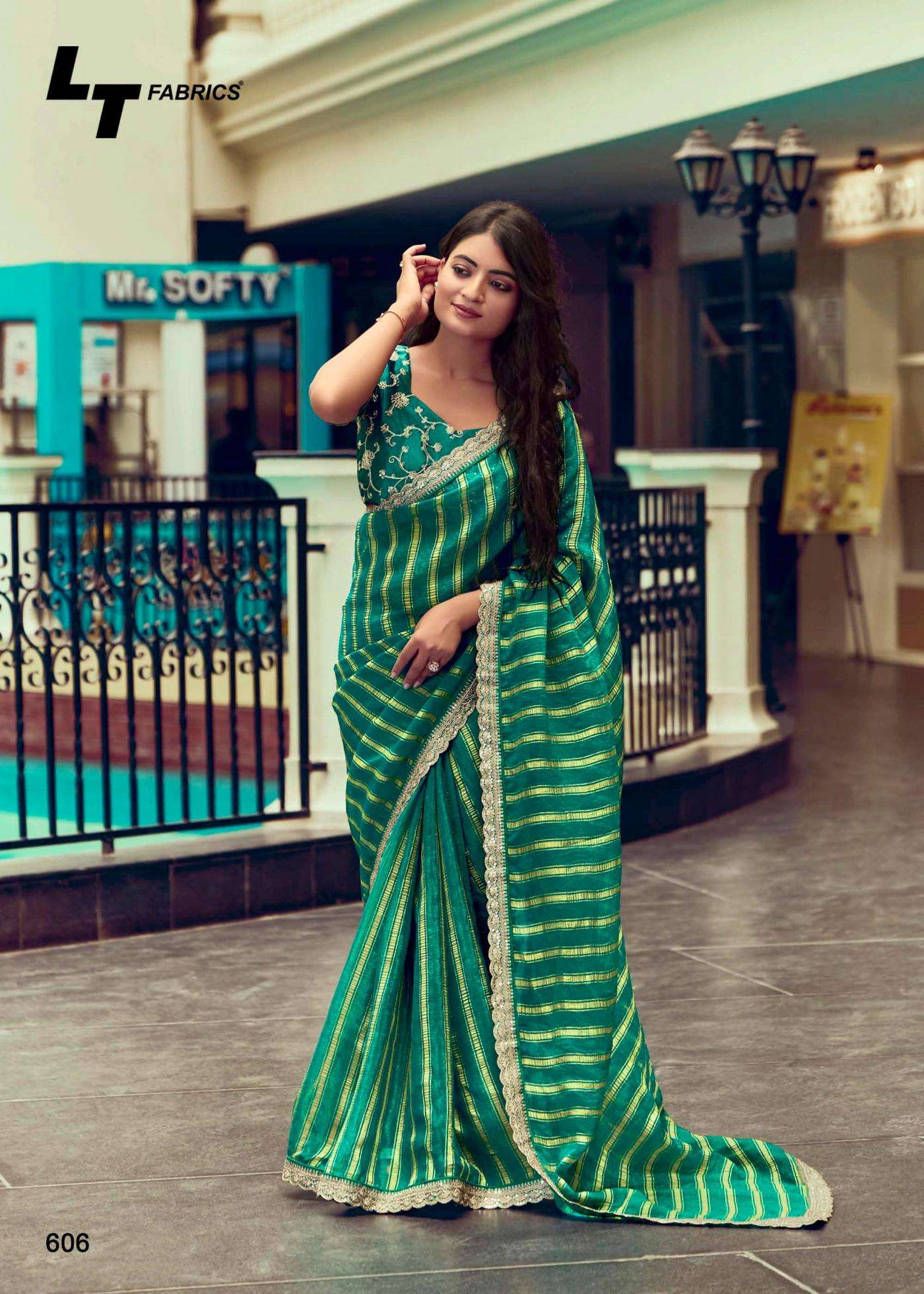 LT FASHION PRESENTS MAGNOLIA VOL-6 MALAI SILK GORGEOUS LOOK SAREE CATALOG WHOLESALER AND EXPORTER 