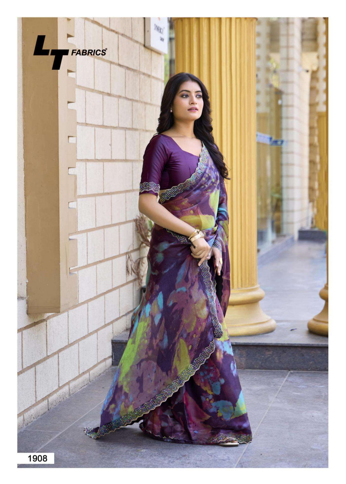 LT FASHION PRESENTS SIGNATURE VOL-19 MALAI SILK WITH JACQUARD UNIQUE COLOURS SAREES CATALOG WHOLESALER AND EXPORTER 