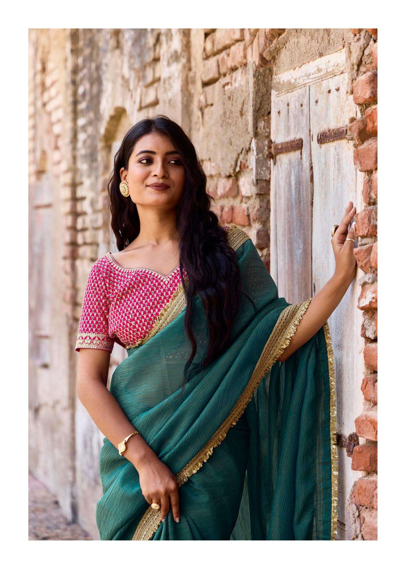 Lt Fashion Silver Stone Vol-19 Cosmos Designer Saree For Womens Catalog Wholesaler And Exporter 