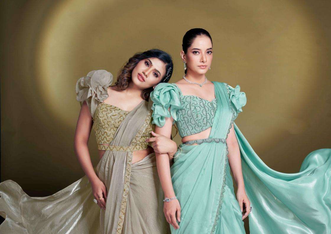 Mahotsav Presents Mohmanthan 25500 Series Bonita Exclusive Designer Ready To Wear Sarees Catalog Wholesaler And Exporter 
