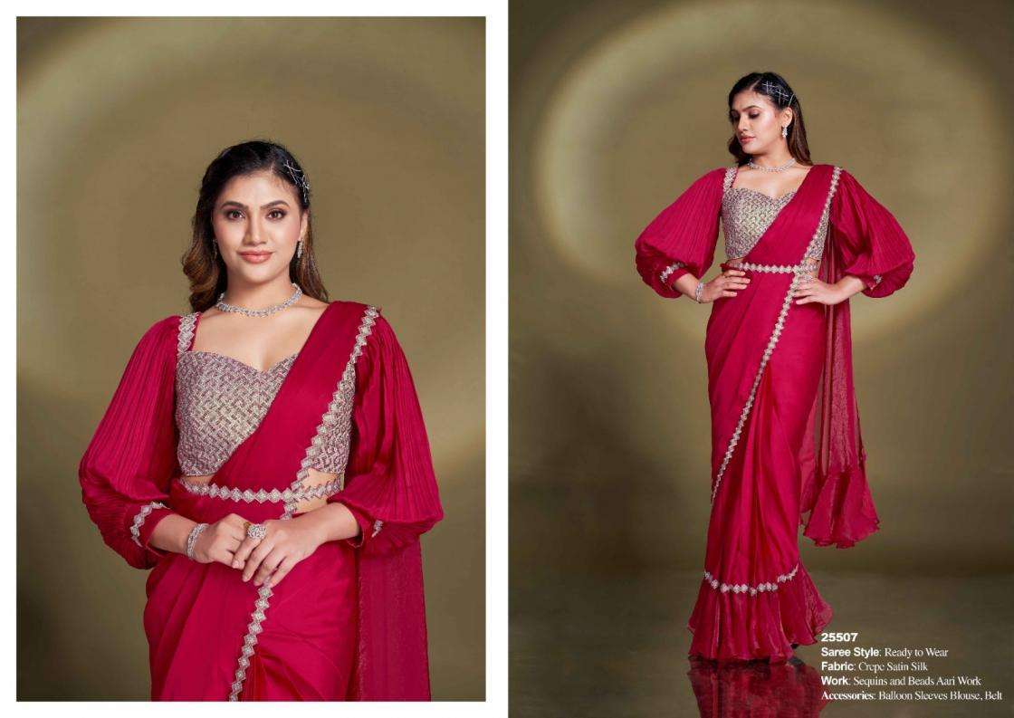 Mahotsav Presents Mohmanthan 25500 Series Bonita Exclusive Designer Ready To Wear Sarees Catalog Wholesaler And Exporter 