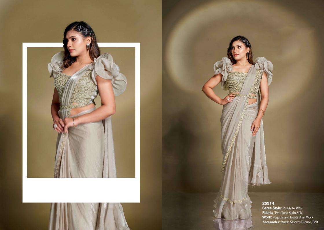 Mahotsav Presents Mohmanthan 25500 Series Bonita Exclusive Designer Ready To Wear Sarees Catalog Wholesaler And Exporter 
