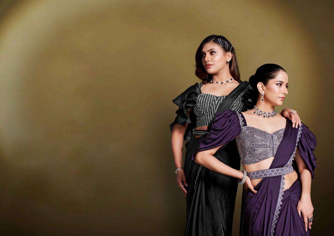 Mahotsav Presents Mohmanthan 25500 Series Bonita Exclusive Designer Ready To Wear Sarees Catalog Wholesaler And Exporter 