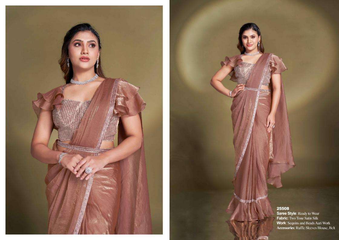 Mahotsav Presents Mohmanthan 25500 Series Bonita Exclusive Designer Ready To Wear Sarees Catalog Wholesaler And Exporter 