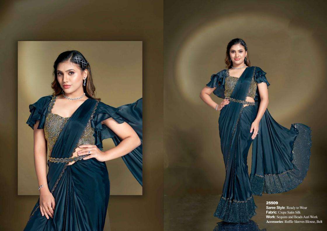 Mahotsav Presents Mohmanthan 25500 Series Bonita Exclusive Designer Ready To Wear Sarees Catalog Wholesaler And Exporter 