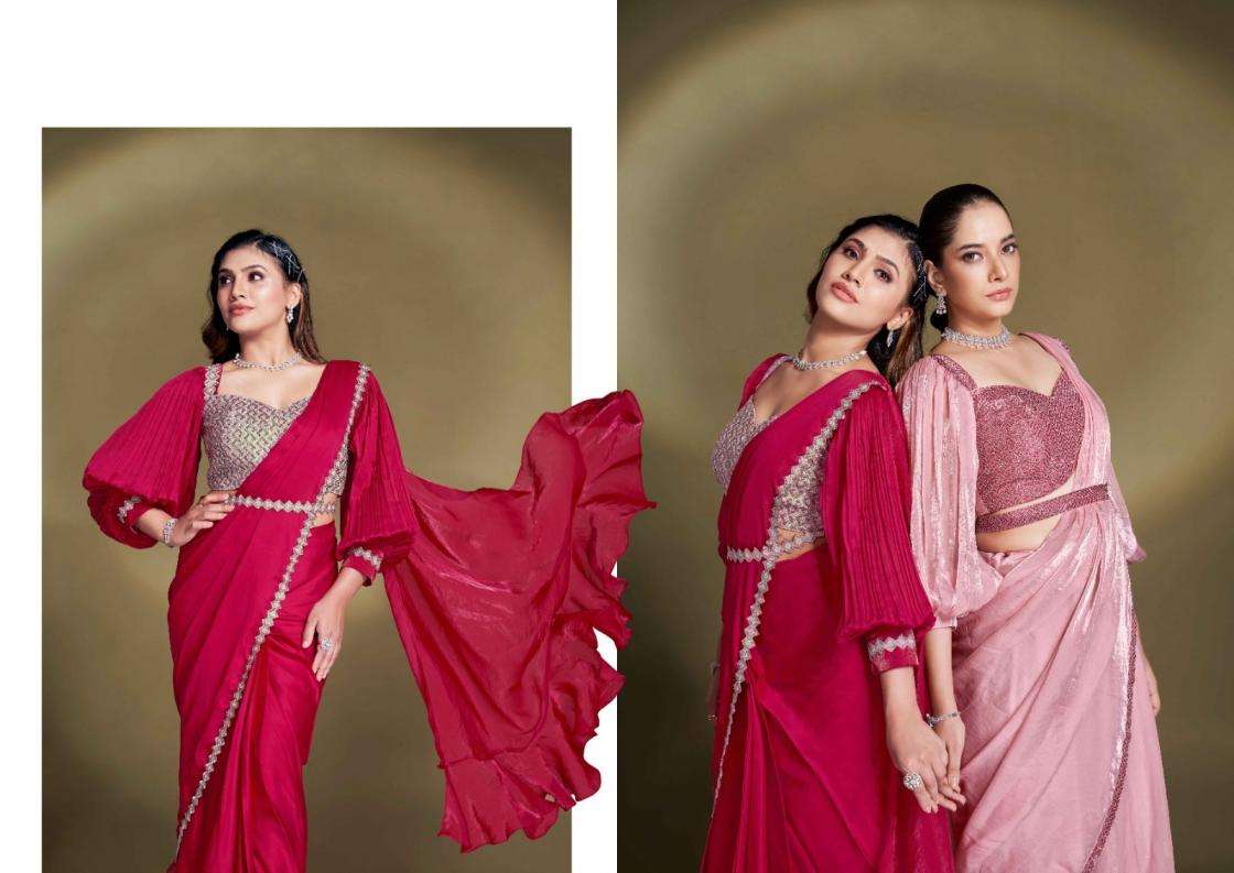Mahotsav Presents Mohmanthan 25500 Series Bonita Exclusive Designer Ready To Wear Sarees Catalog Wholesaler And Exporter 
