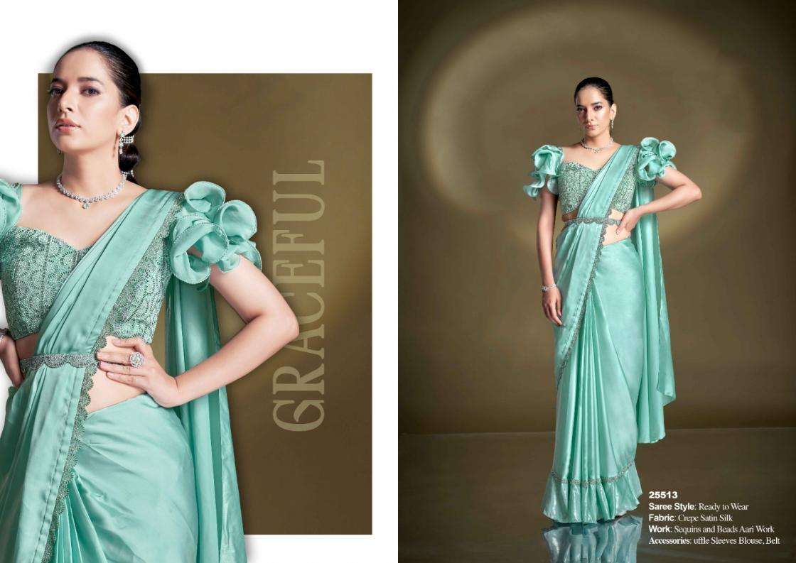 Mahotsav Presents Mohmanthan 25500 Series Bonita Exclusive Designer Ready To Wear Sarees Catalog Wholesaler And Exporter 