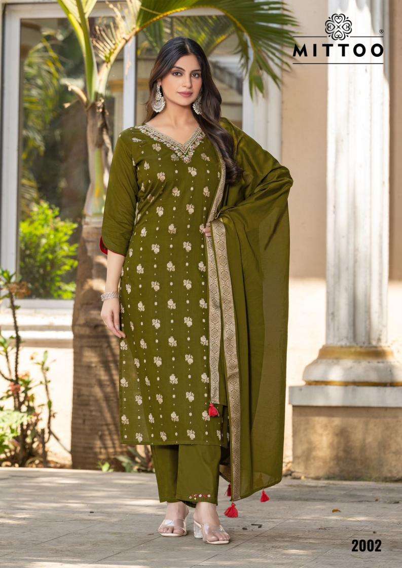 Mittoo Presents Hansika Readymade Cotton Jacquard Modern Kurtis Catalog Wholesaler And Exporter 