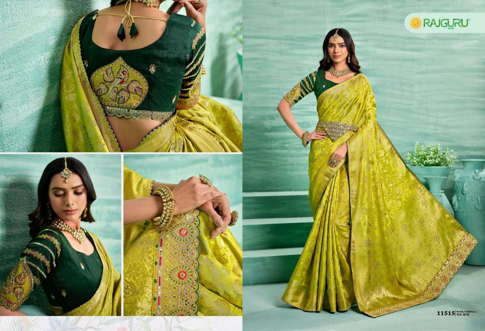 RAJGURU PRESENTS RAJKANYA VOL-2 FANCY SAREES CATALOG WHOLESALER AND EXPORTER 