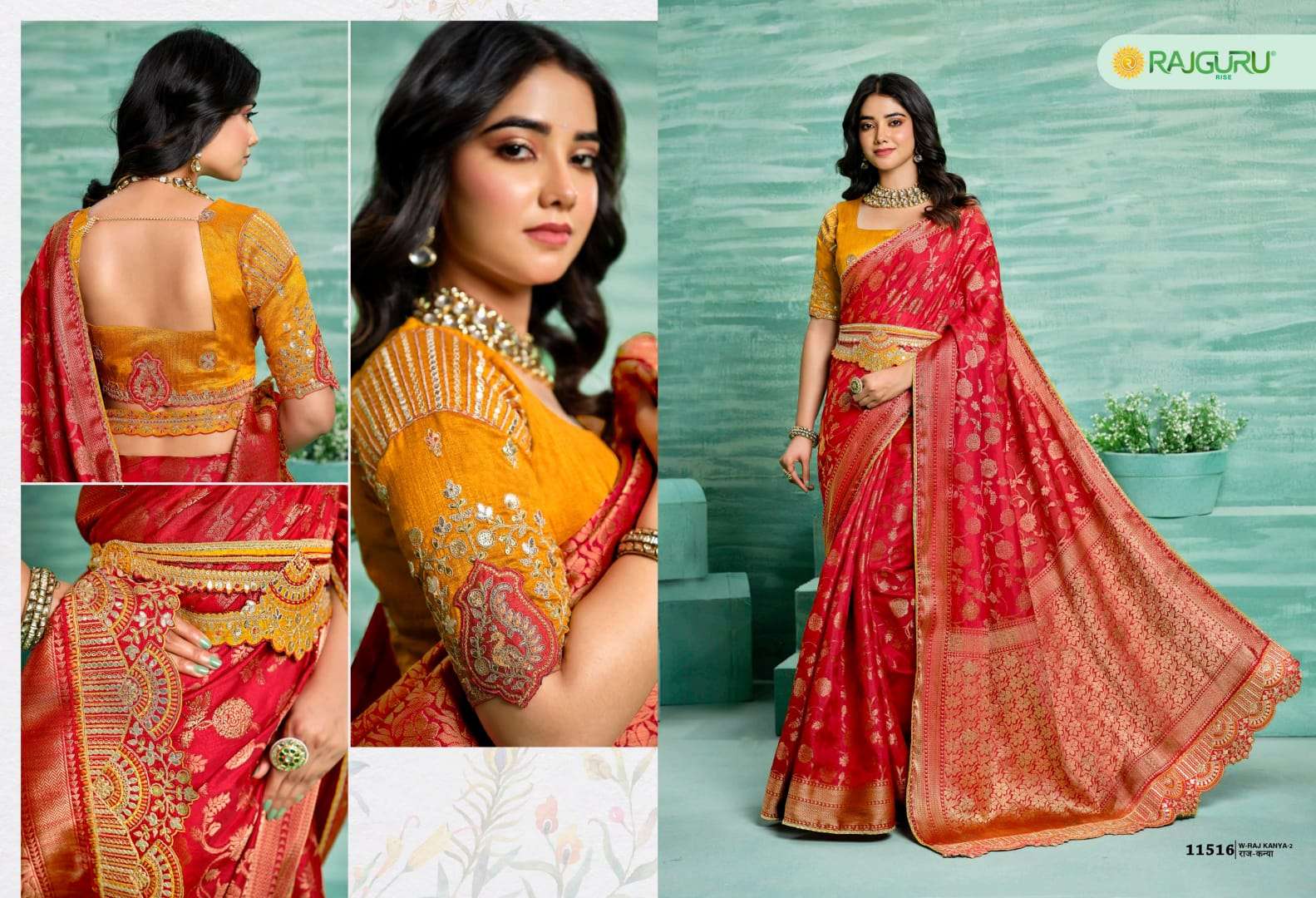 RAJGURU PRESENTS RAJKANYA VOL-2 FANCY SAREES CATALOG WHOLESALER AND EXPORTER 