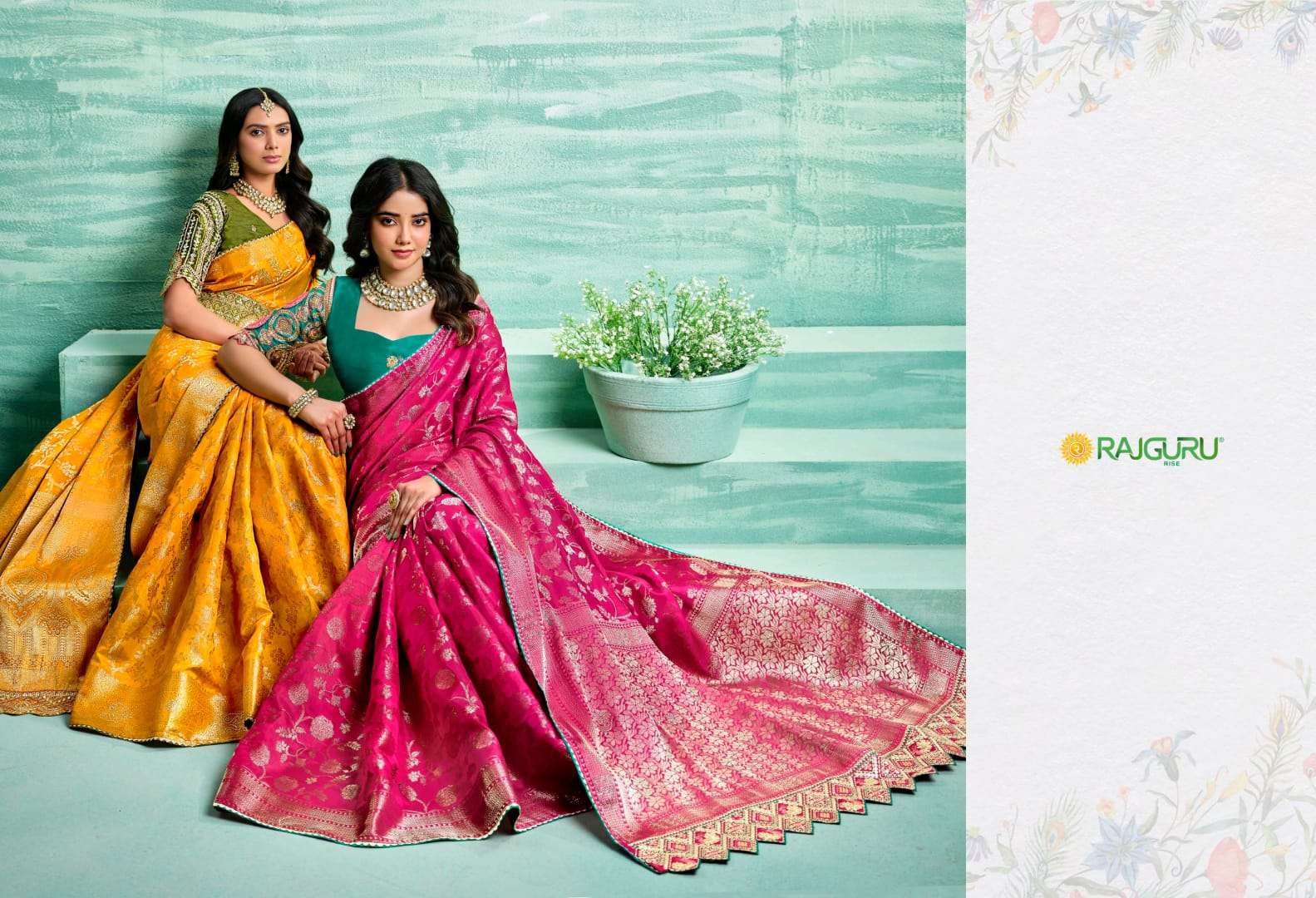 RAJGURU PRESENTS RAJKANYA VOL-2 FANCY SAREES CATALOG WHOLESALER AND EXPORTER 