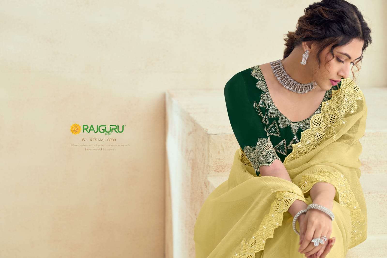 RAJGURU PRESENTS RESHAM FANCY PARTY WEAR SAREES CATALOG WHOLESALER AND EXPORTER 