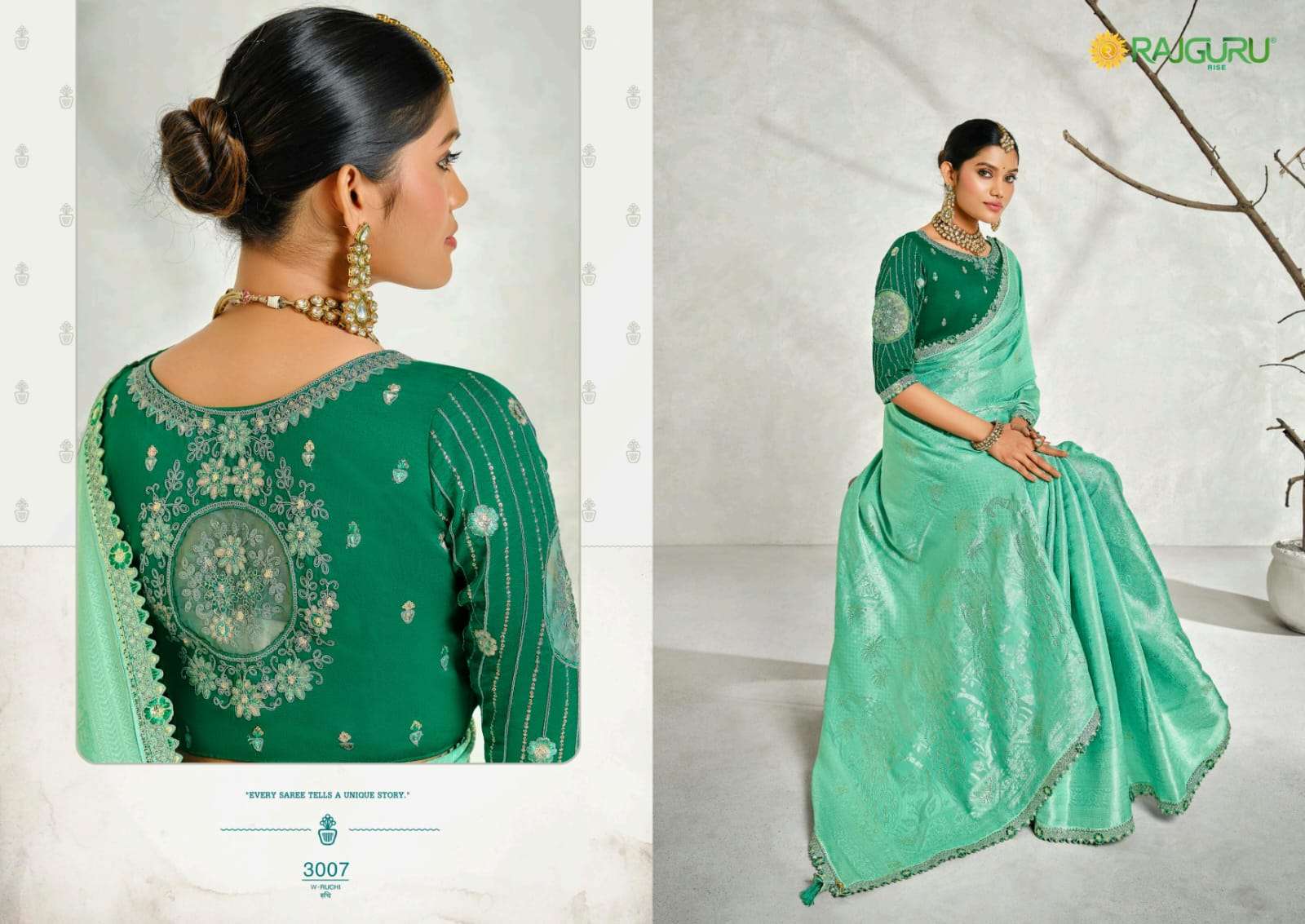 RAJGURU PRESENTS RUCHI FANCY SAREES CATALOG WHOLESALER AND EXPORTER 