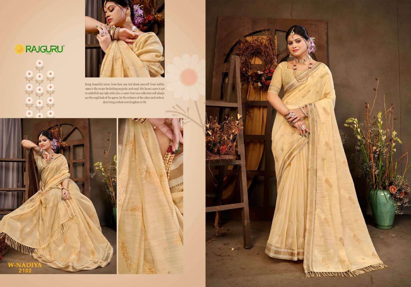 RAJGURU PRESENTS W-NADIYA FANCY SAREES CATALOG WHOLESALER AND EXPORTER 