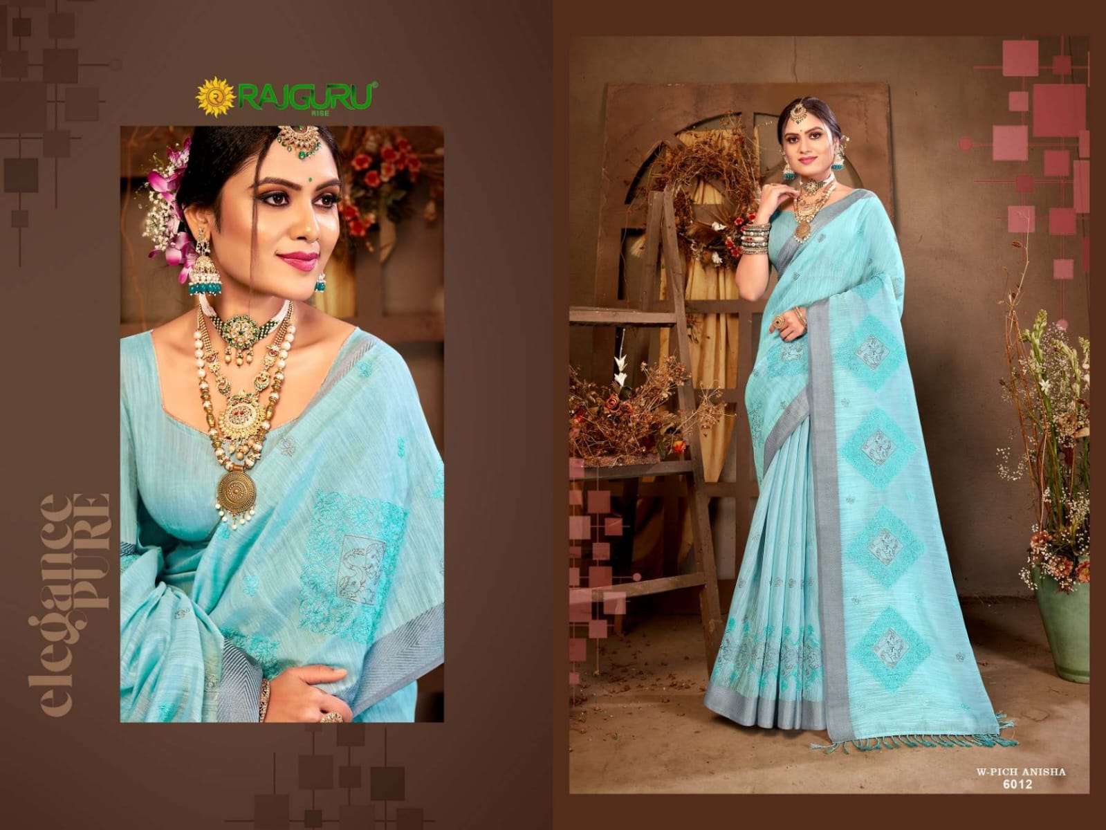 RAJGURU PRESENTS W PICH AMISHA FANCY SAREES CATALOG WHOLESALER AND EXPORTER 