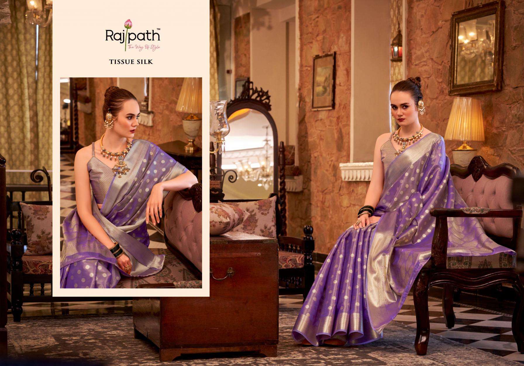 RAJPATH PRESENTS PLUTO SILK 352-357 SERIES PARTY WEAR SAREE AND FESTIVE WEAR SAREES CATALOG WHOLESALER AND EXPORTER 