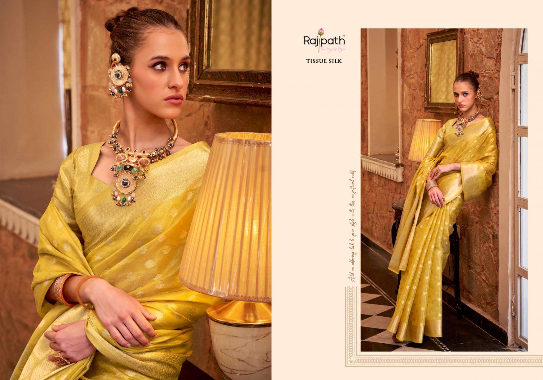RAJPATH PRESENTS PLUTO SILK 352-357 SERIES PARTY WEAR SAREE AND FESTIVE WEAR SAREES CATALOG WHOLESALER AND EXPORTER 