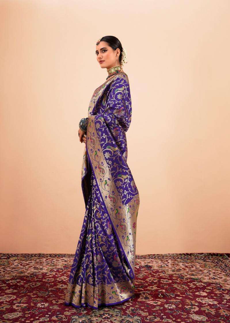 RAJPATH PRESENTS SHAILJA SILK PAITHANI SILK ATTRACTIVE LOOK SAREES CATALOG WHOLESALER AND EXPORTER 