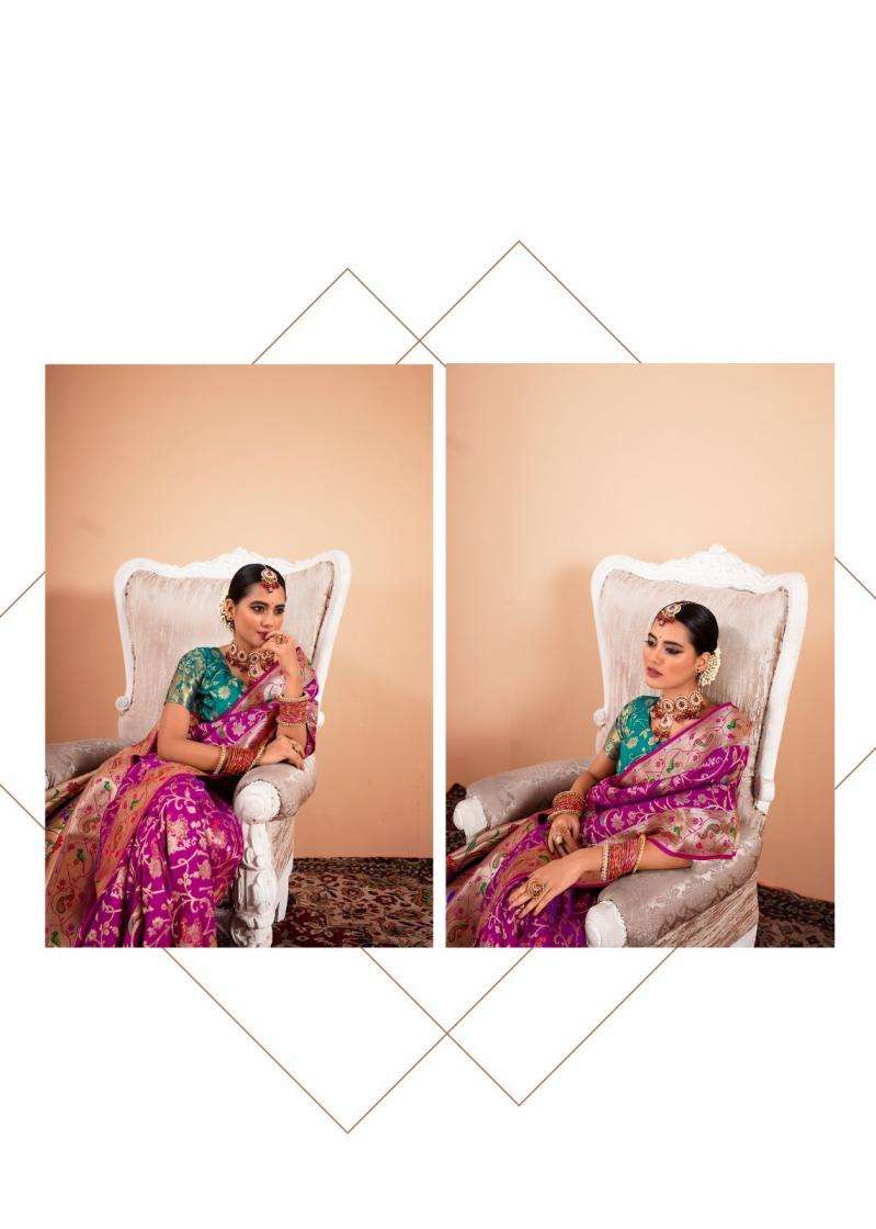 RAJPATH PRESENTS SHAILJA SILK PAITHANI SILK ATTRACTIVE LOOK SAREES CATALOG WHOLESALER AND EXPORTER 