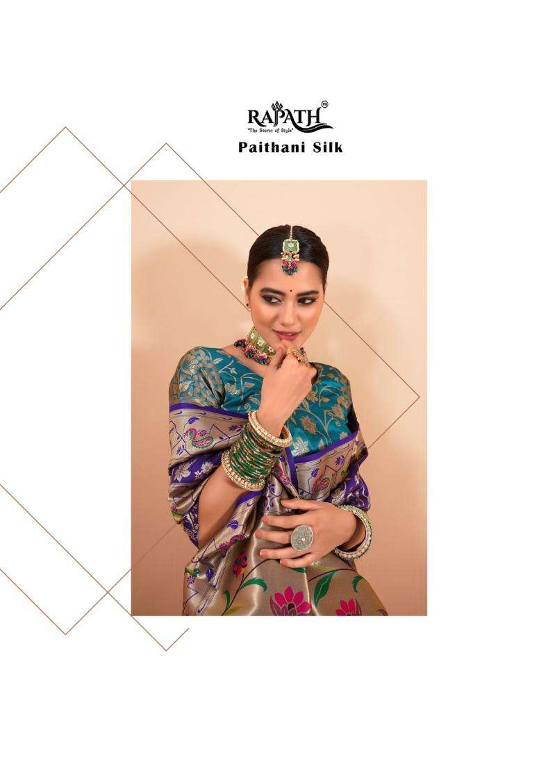 RAJPATH PRESENTS SHAILJA SILK PAITHANI SILK ATTRACTIVE LOOK SAREES CATALOG WHOLESALER AND EXPORTER 