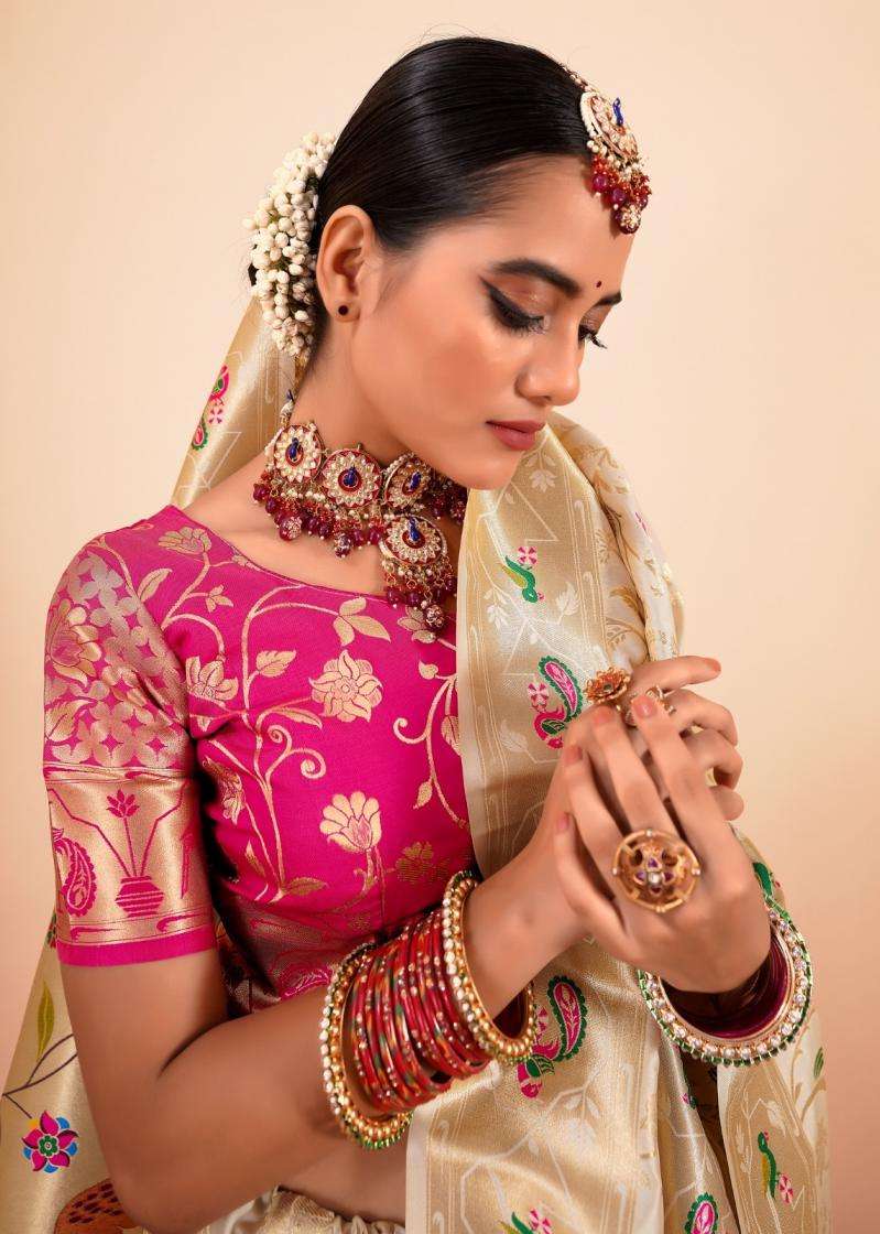 RAJPATH PRESENTS SHAILJA SILK PAITHANI SILK ATTRACTIVE LOOK SAREES CATALOG WHOLESALER AND EXPORTER 