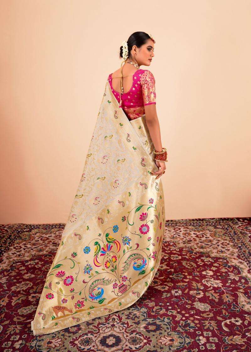 RAJPATH PRESENTS SHAILJA SILK PAITHANI SILK ATTRACTIVE LOOK SAREES CATALOG WHOLESALER AND EXPORTER 