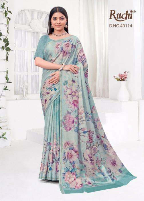 RUCHI PRESENTS SAISHA VOL-2 REGULAR WEAR TUSSAR SILK SAREES CATALOG WHOLESALER AND EXPORTER 
