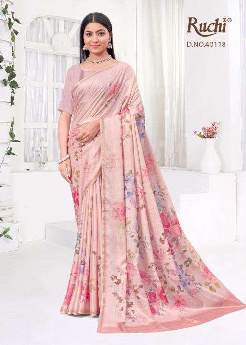 RUCHI PRESENTS SAISHA VOL-2 REGULAR WEAR TUSSAR SILK SAREES CATALOG WHOLESALER AND EXPORTER 