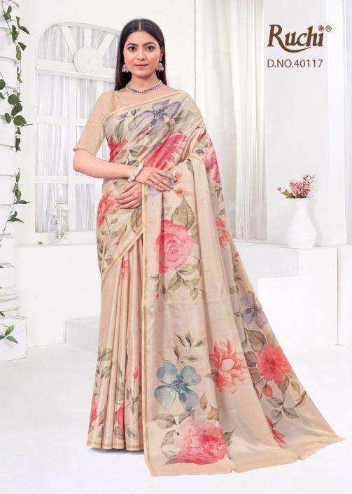 RUCHI PRESENTS SAISHA VOL-2 REGULAR WEAR TUSSAR SILK SAREES CATALOG WHOLESALER AND EXPORTER 