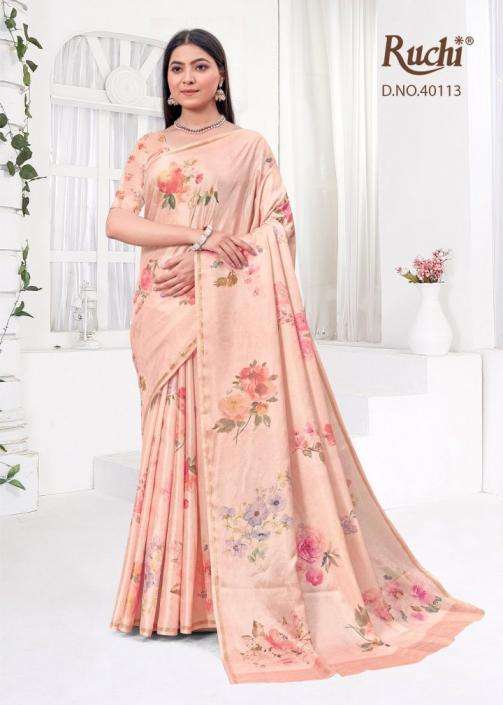 RUCHI PRESENTS SAISHA VOL-2 REGULAR WEAR TUSSAR SILK SAREES CATALOG WHOLESALER AND EXPORTER 