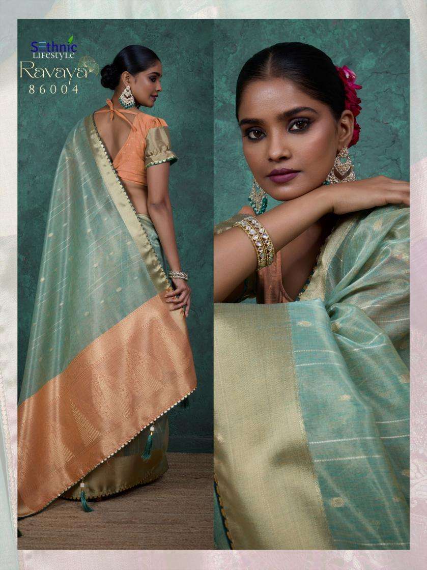 Sethnic Lifestyle Present Ravaya Party Wear Linen Blend Woven Saree Catalog Wholesaler And Exporter 
