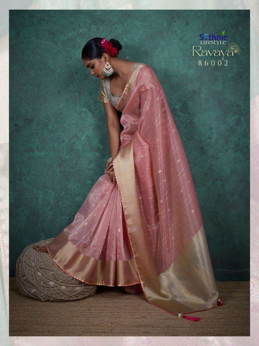 Sethnic Lifestyle Present Ravaya Party Wear Linen Blend Woven Saree Catalog Wholesaler And Exporter 
