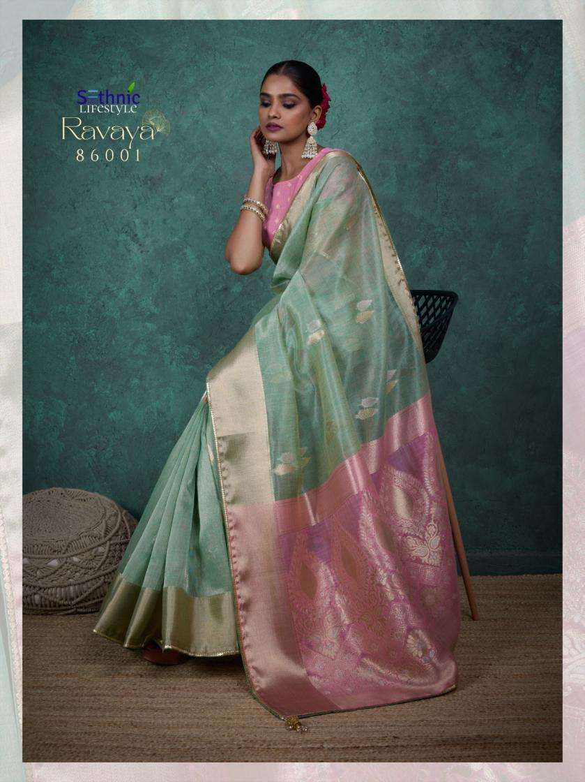 Sethnic Lifestyle Present Ravaya Party Wear Linen Blend Woven Saree Catalog Wholesaler And Exporter 