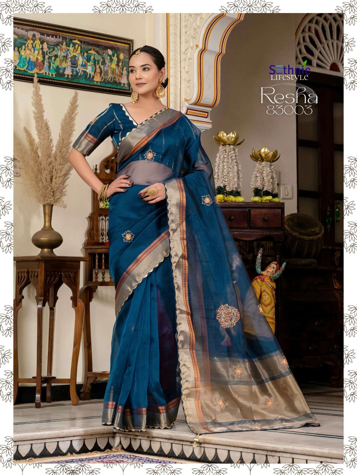 SETHNIC PRESENTS RESHA FANCY KOTA LINEN SAREES CATALOG WHOLESALER AND EXPORTER IN SURAT