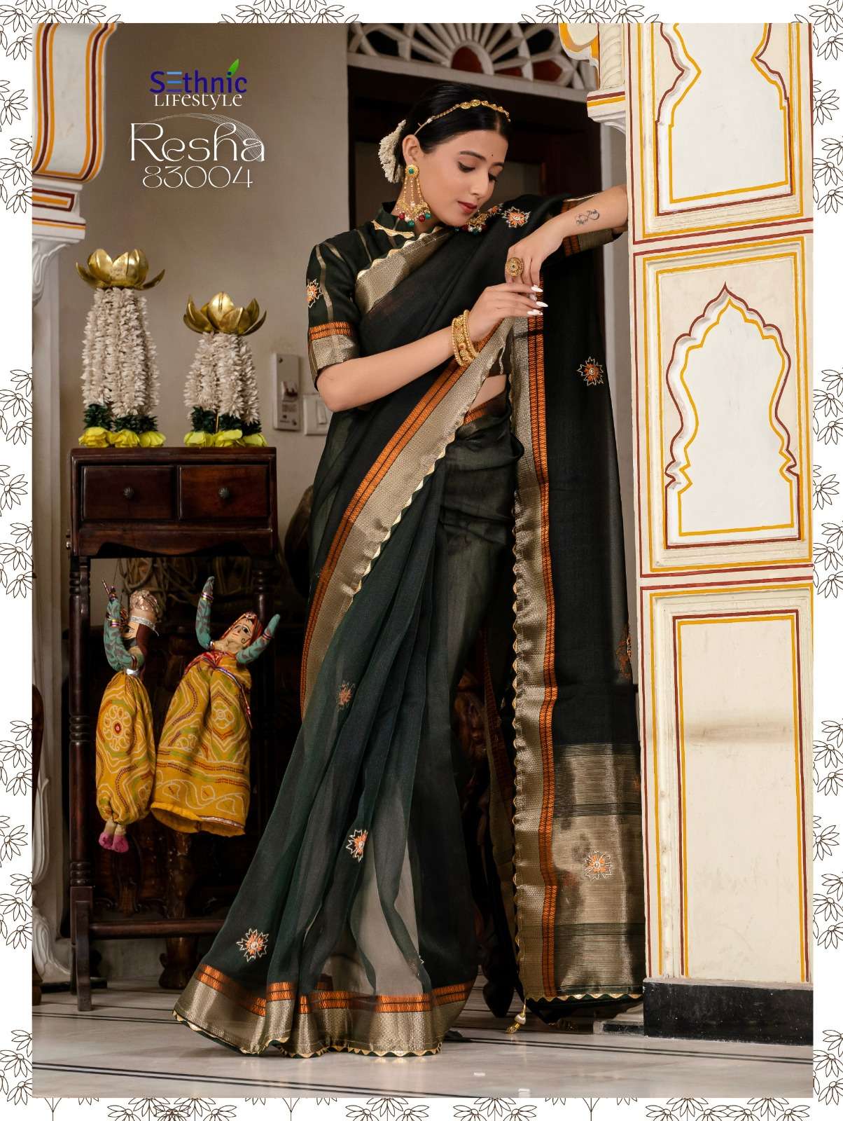 SETHNIC PRESENTS RESHA FANCY KOTA LINEN SAREES CATALOG WHOLESALER AND EXPORTER IN SURAT