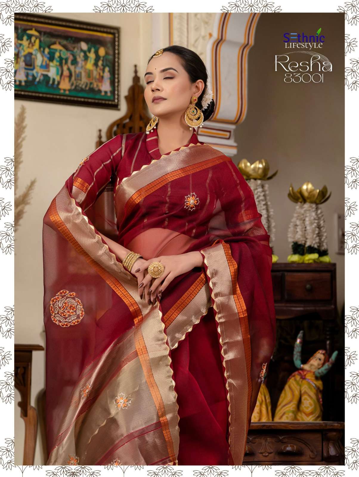SETHNIC PRESENTS RESHA FANCY KOTA LINEN SAREES CATALOG WHOLESALER AND EXPORTER IN SURAT