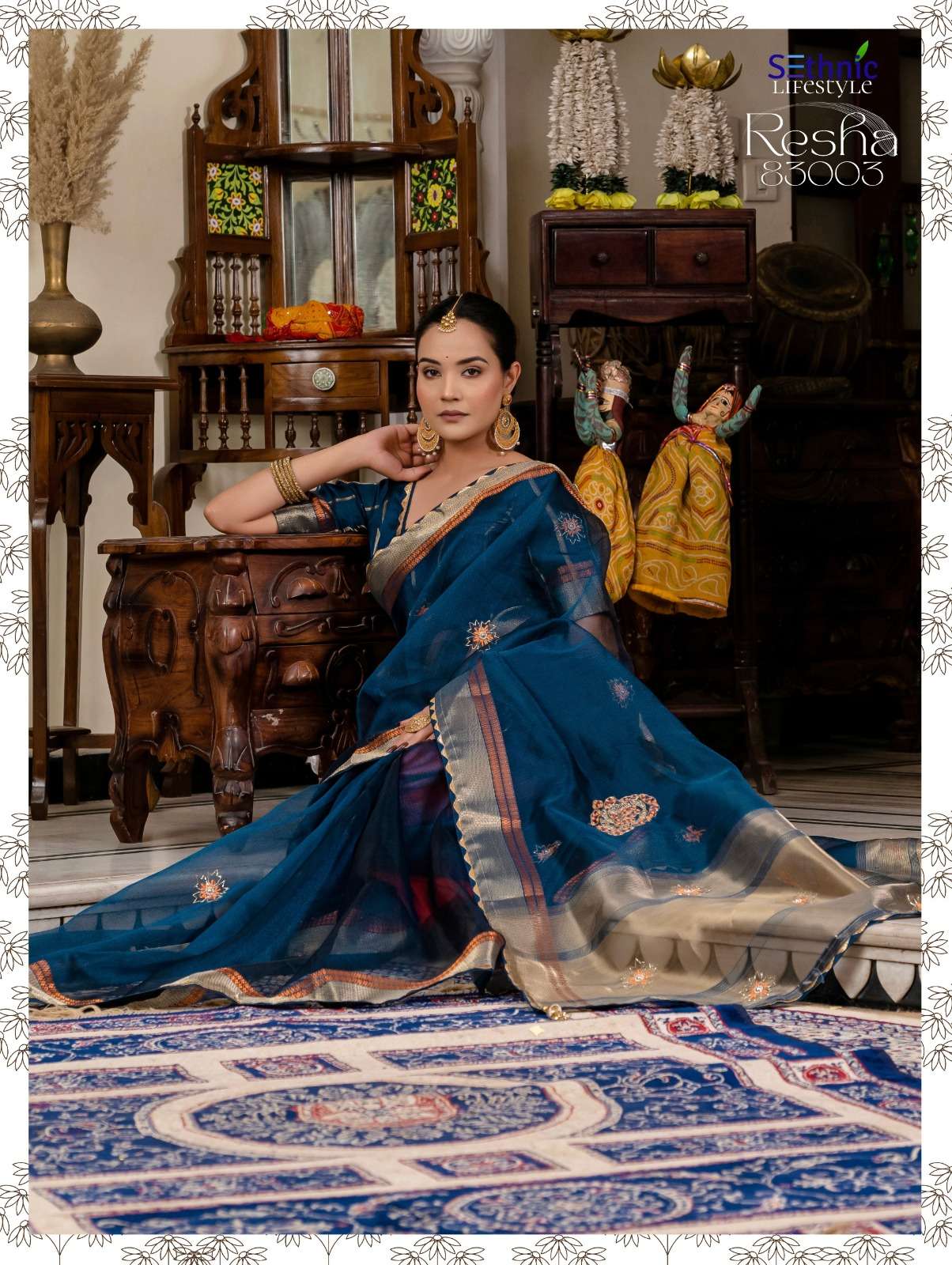 SETHNIC PRESENTS RESHA FANCY KOTA LINEN SAREES CATALOG WHOLESALER AND EXPORTER IN SURAT