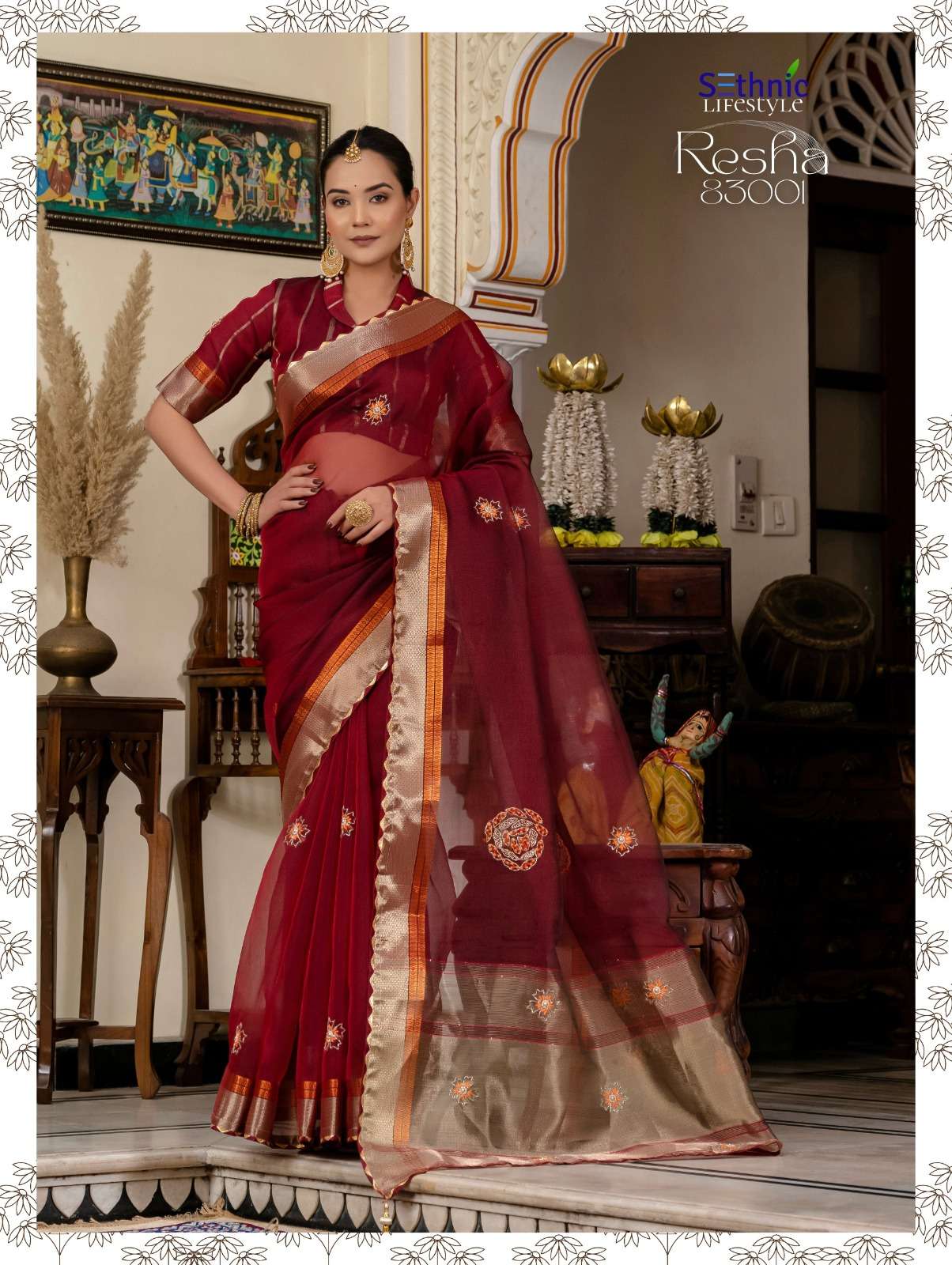 SETHNIC PRESENTS RESHA FANCY KOTA LINEN SAREES CATALOG WHOLESALER AND EXPORTER IN SURAT