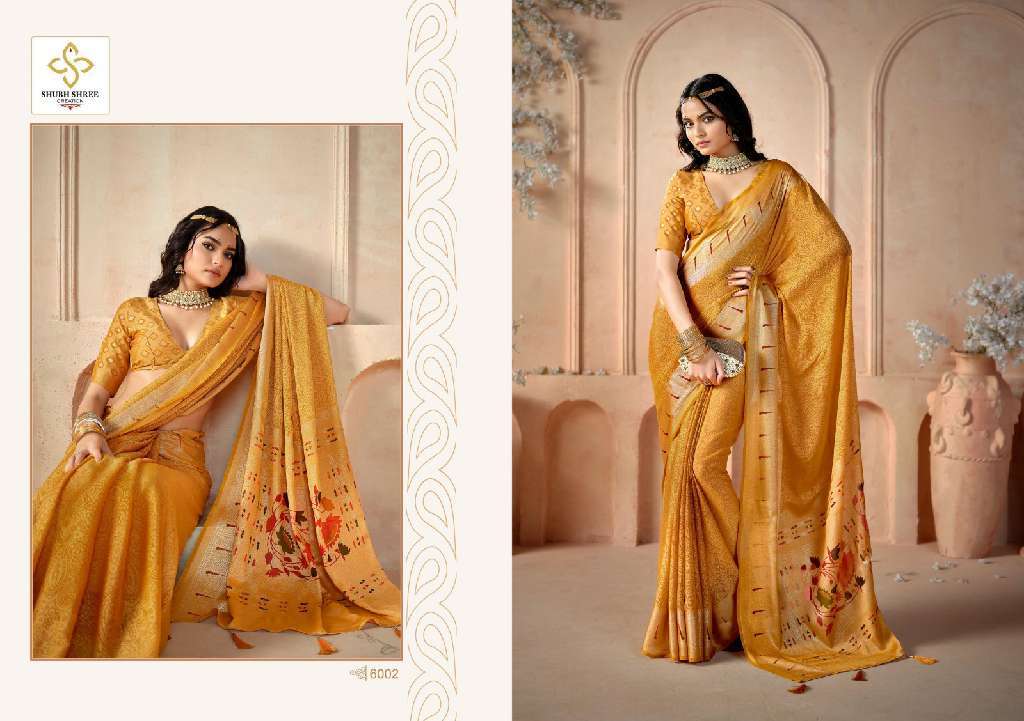 SHUBH SHREE PRESENTS SHALIGRAM VOL-6 WHOLESALE DESIGNER SAREES WITH FANCY COLOURS CATALOG WHOLESALER AND EXPORTER 