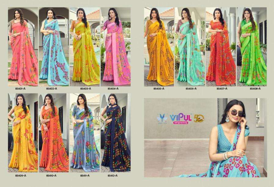 VIPUL FASHION PRESENTS NAYASA SHIMMER COLOUR ADDITION FANCY SAREES CATALOG WHOLESALER AND EXPORTER 