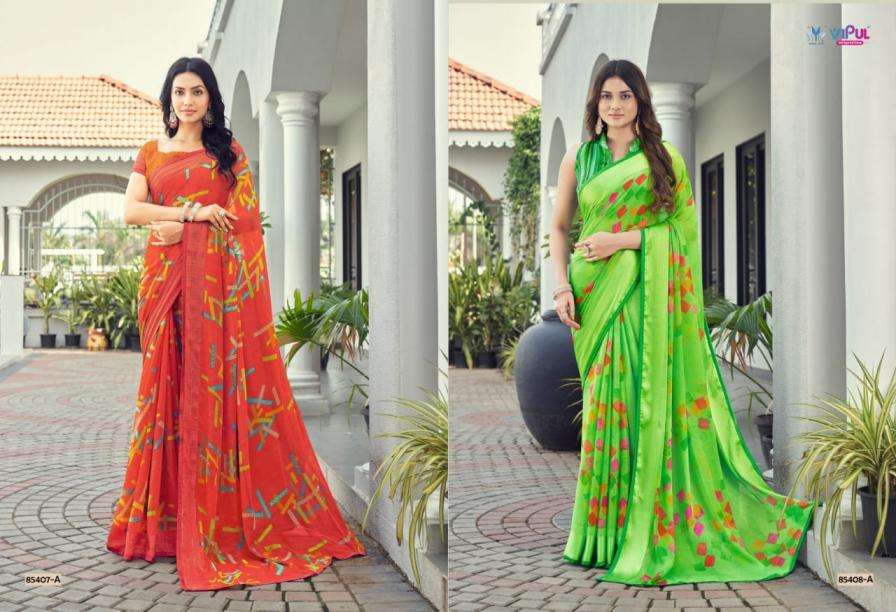 VIPUL FASHION PRESENTS NAYASA SHIMMER COLOUR ADDITION FANCY SAREES CATALOG WHOLESALER AND EXPORTER 