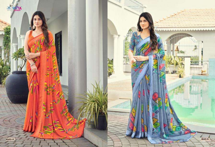 VIPUL FASHION PRESENTS NAYASA SHIMMER COLOUR ADDITION FANCY SAREES CATALOG WHOLESALER AND EXPORTER 