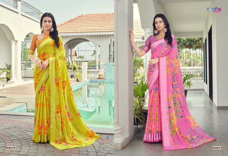 VIPUL FASHION PRESENTS NAYASA SHIMMER COLOUR ADDITION FANCY SAREES CATALOG WHOLESALER AND EXPORTER 