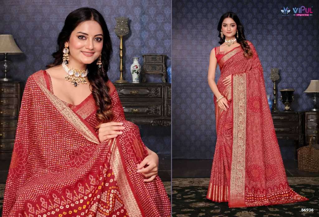 Vipul Presents Madhura Wholesale Soft Silk Ethnic Indian Sarees Catalog WHolesaler And Exporter 