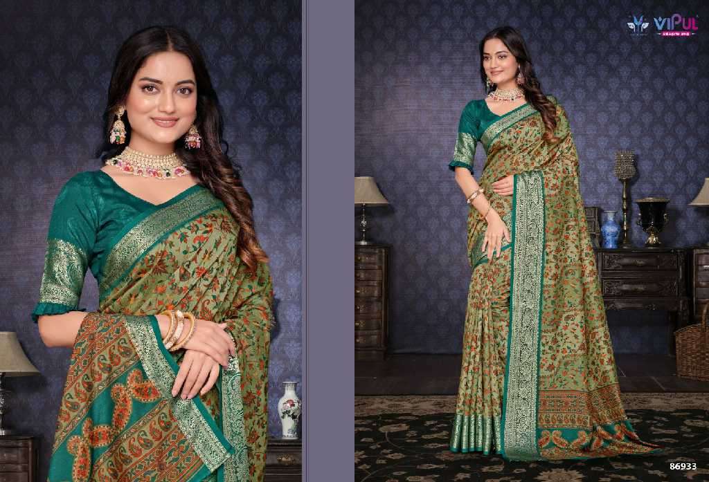 Vipul Presents Madhura Wholesale Soft Silk Ethnic Indian Sarees Catalog WHolesaler And Exporter 