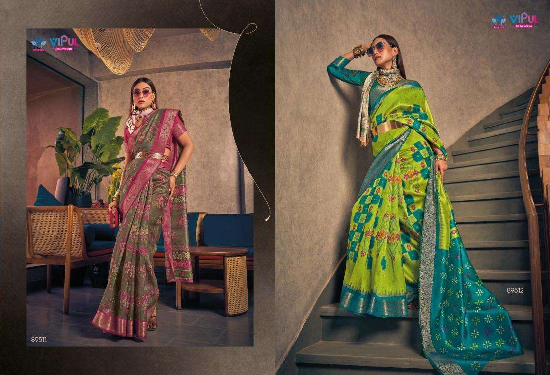 VIPUL PRESENTS VENUS SILK TWO TONE SILK FANCY BEST SAREE CATALOG WHOLESALER AND EXPORTER IN SURAT